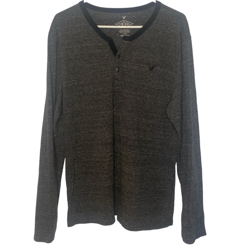 SIZE L Vintage American Eagle Gray Long Sleeve Men’s